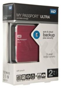 HDD WD MY PASSPORT ULTRA 2TB 2.5'' WDBMWV0020BRD USB 3.0/2.0 RED